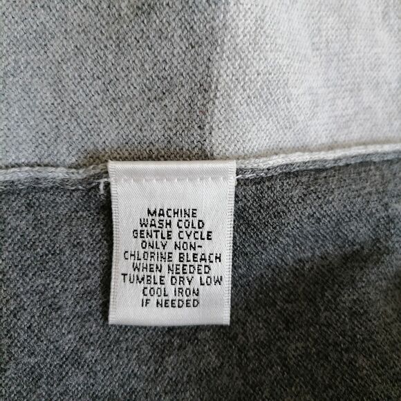 NWT Hannah Women's Gray Buffalo Plaid Open Front Cardigan Sweater Size X-Large - Picture 6 of 7